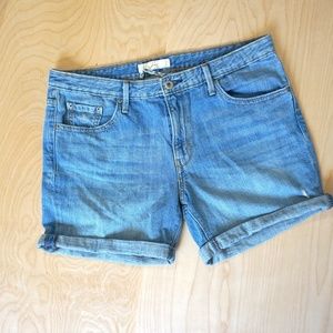 Levis Denim Mid Thigh Jean Shorts
